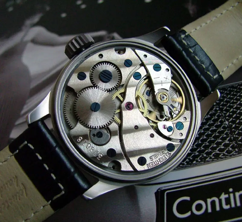 Inside of mechanical watch movement