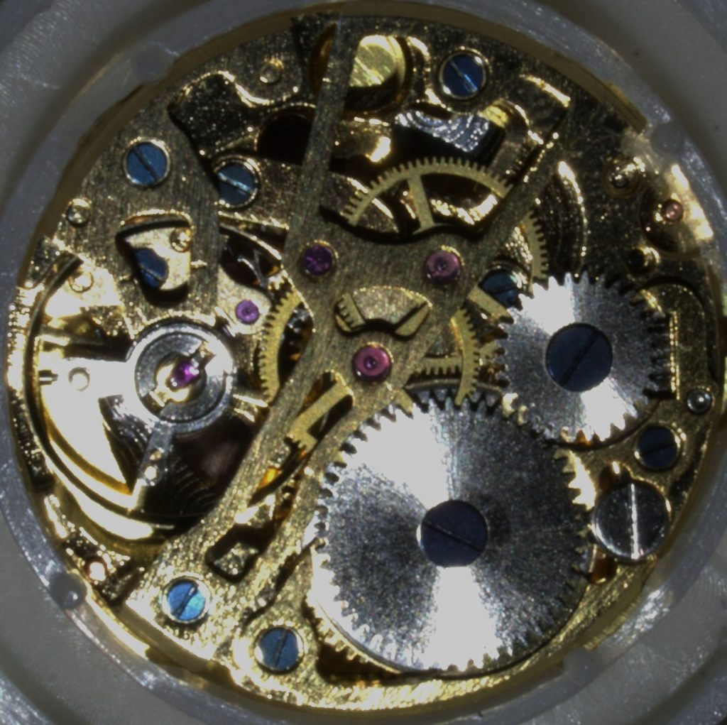 Inside of automatic watch movement