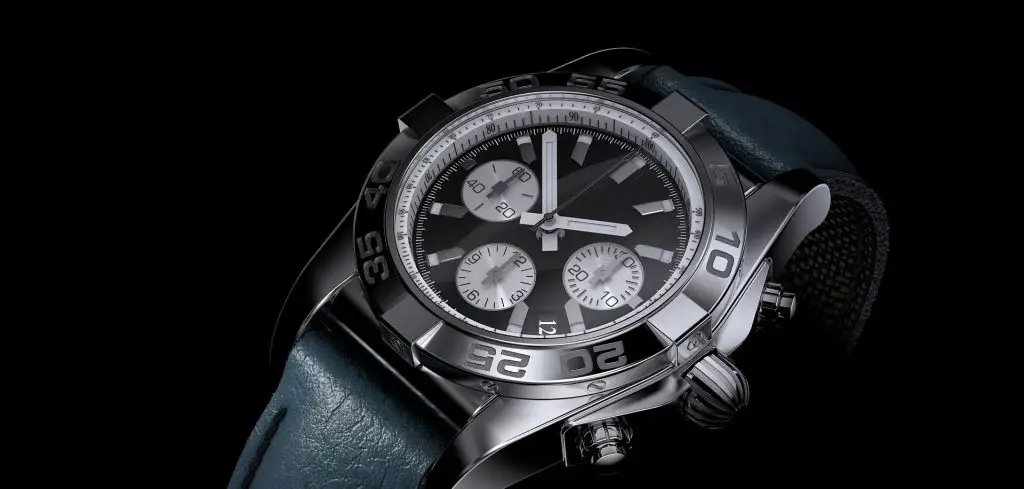 Chronograph watch with dive bezel