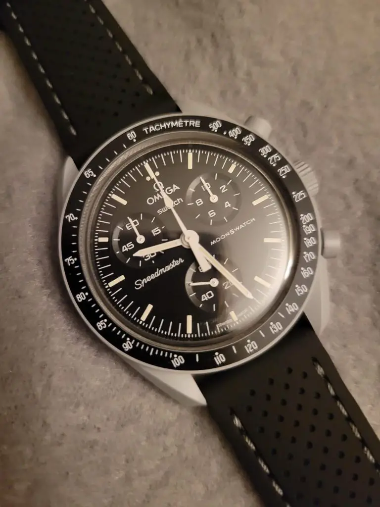 Omega Moonswatch grey watch