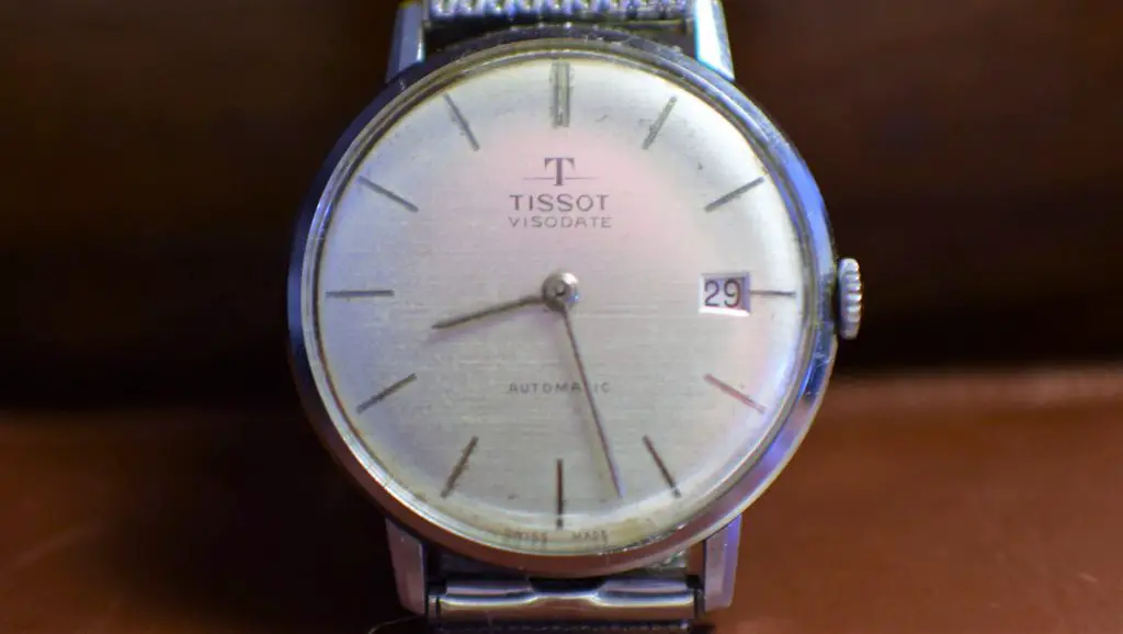 Tissot dress watch with white dial