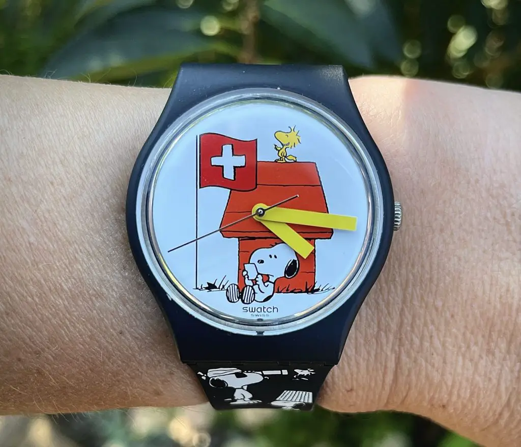 Swatch and Snoopy watch